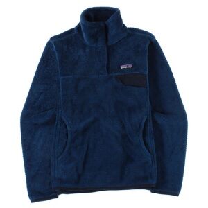 EUC • Patagonia Re-tool Snap-T fleece pullover in glass blue • Women’s M